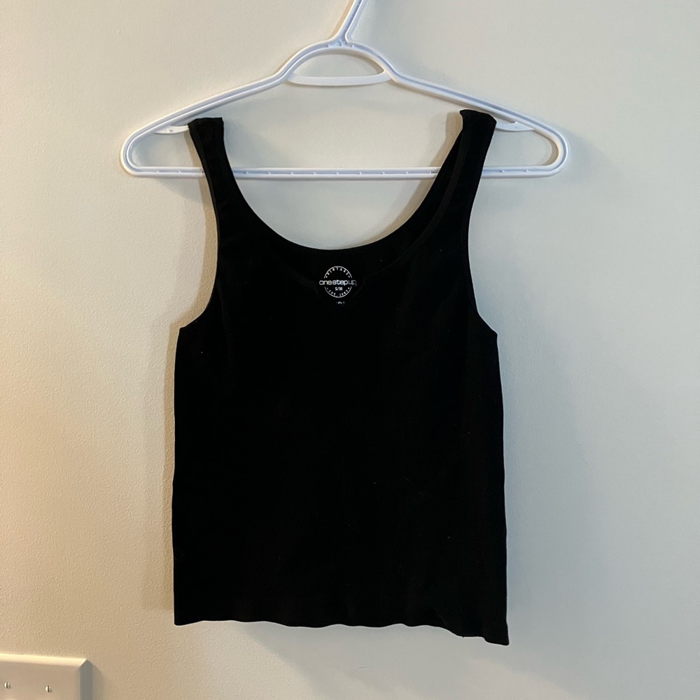 Black Tank Top one step up size small women’s